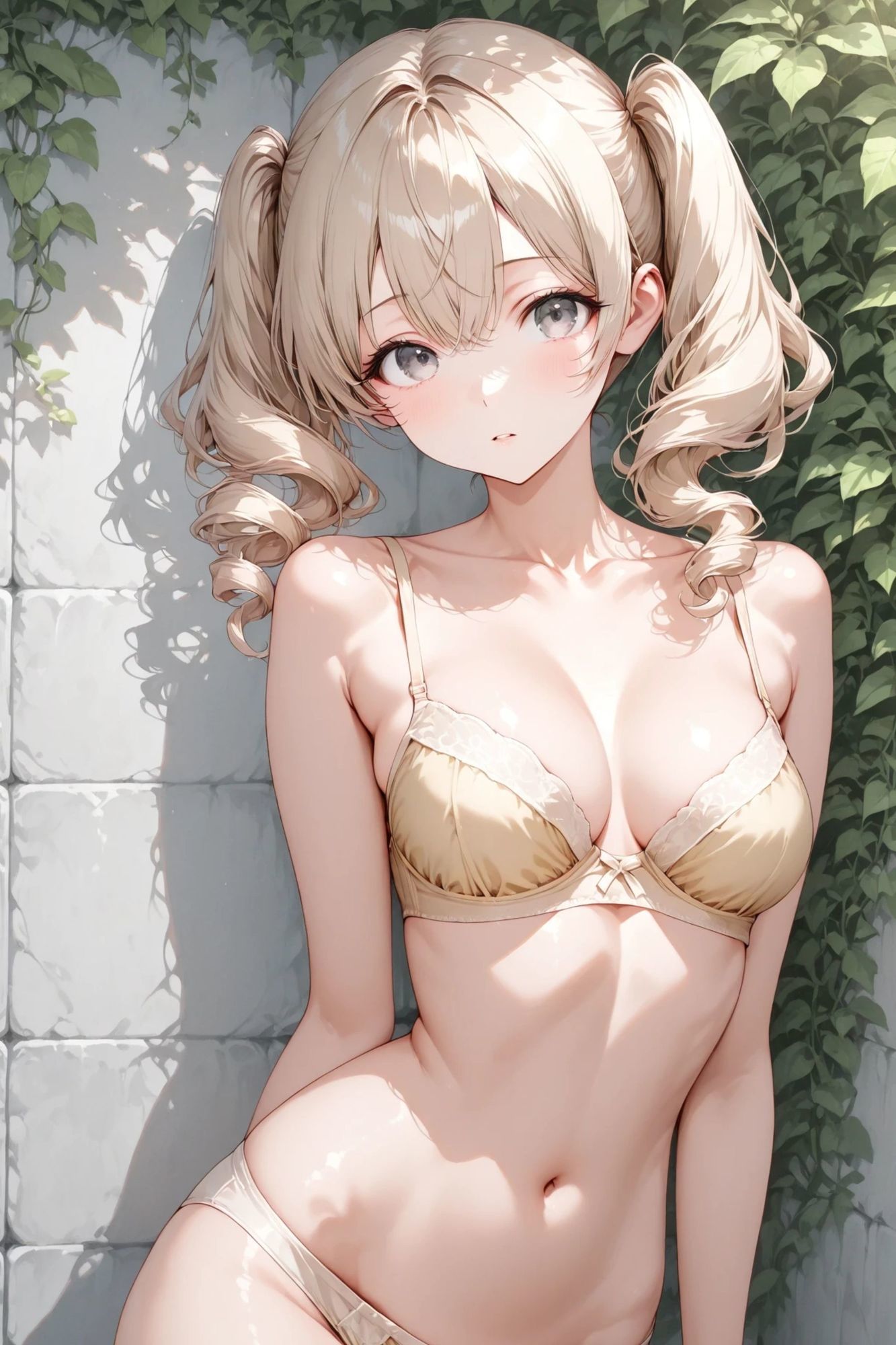 紬 – 白い壁 – 【ヌード集】 サンプル画像4
