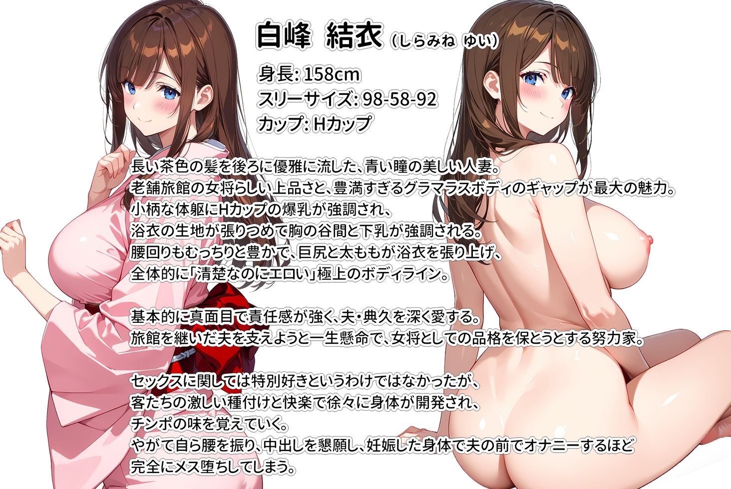 経営難の温泉旅館を守るため…爆乳人妻女将が客たちに種付けられて妊娠メス堕ち！ サンプル画像10