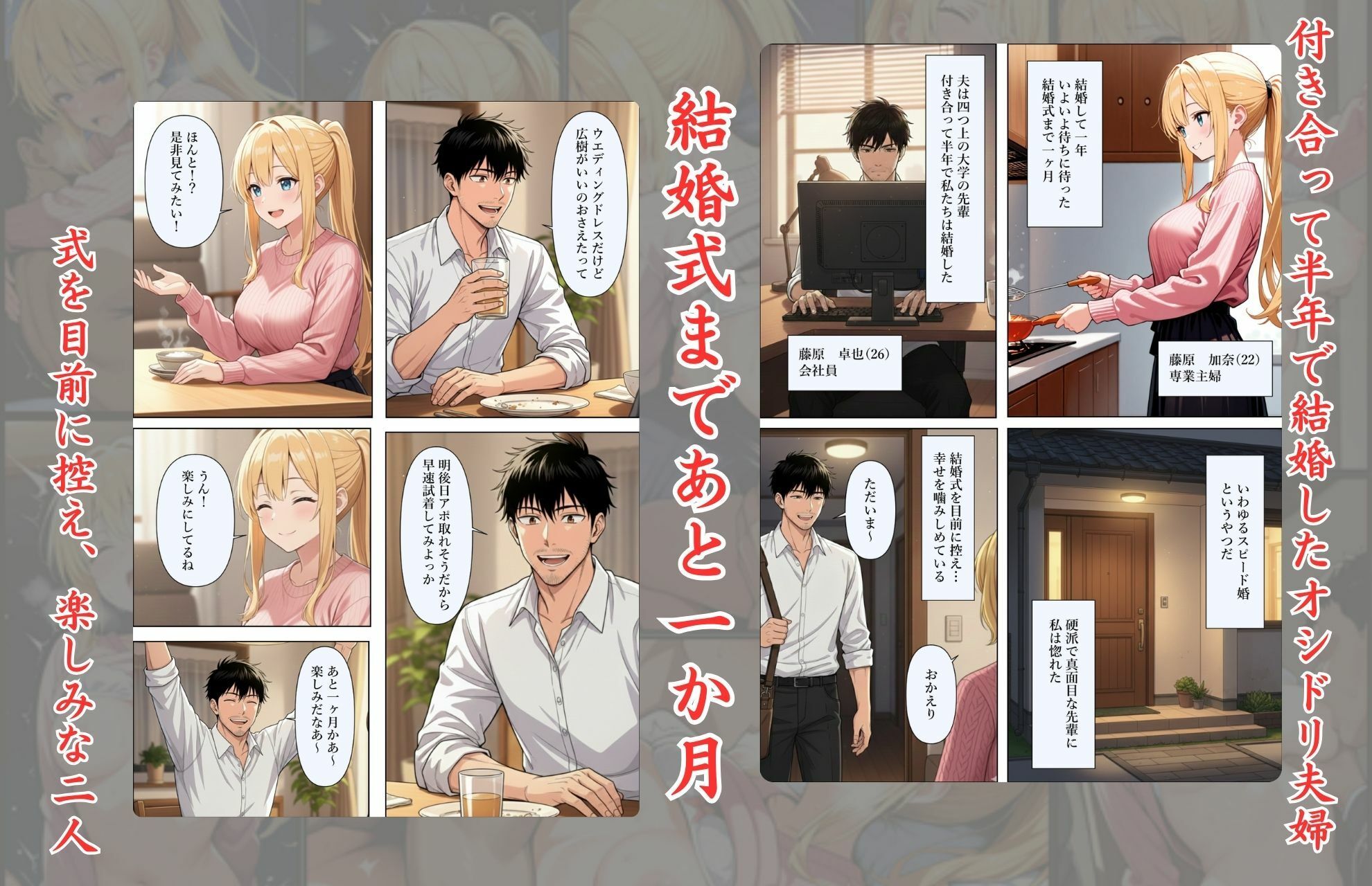 結婚式前夜に… サンプル画像3