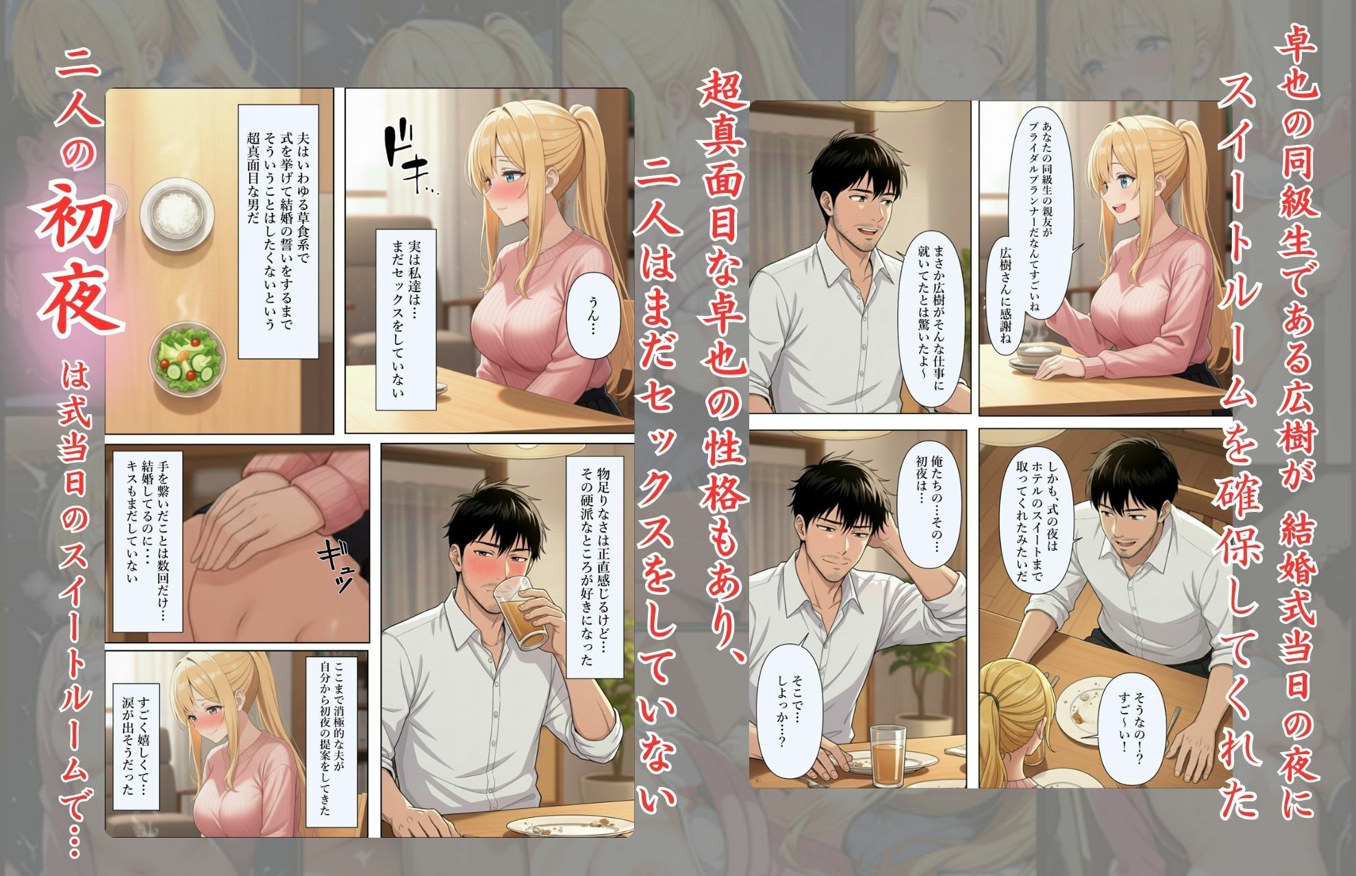 結婚式前夜に… サンプル画像4