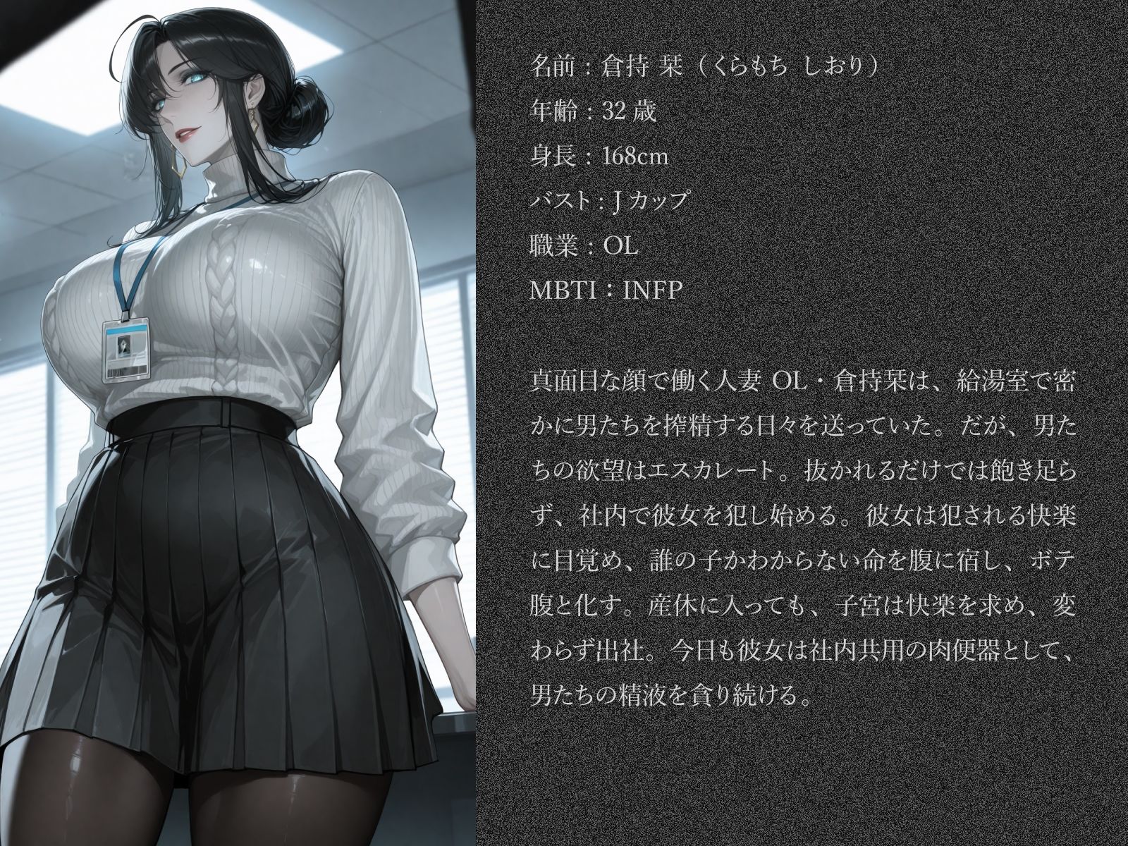 給湯室で搾精してた人妻OLボテ腹社内共用肉便器堕ち サンプル画像10