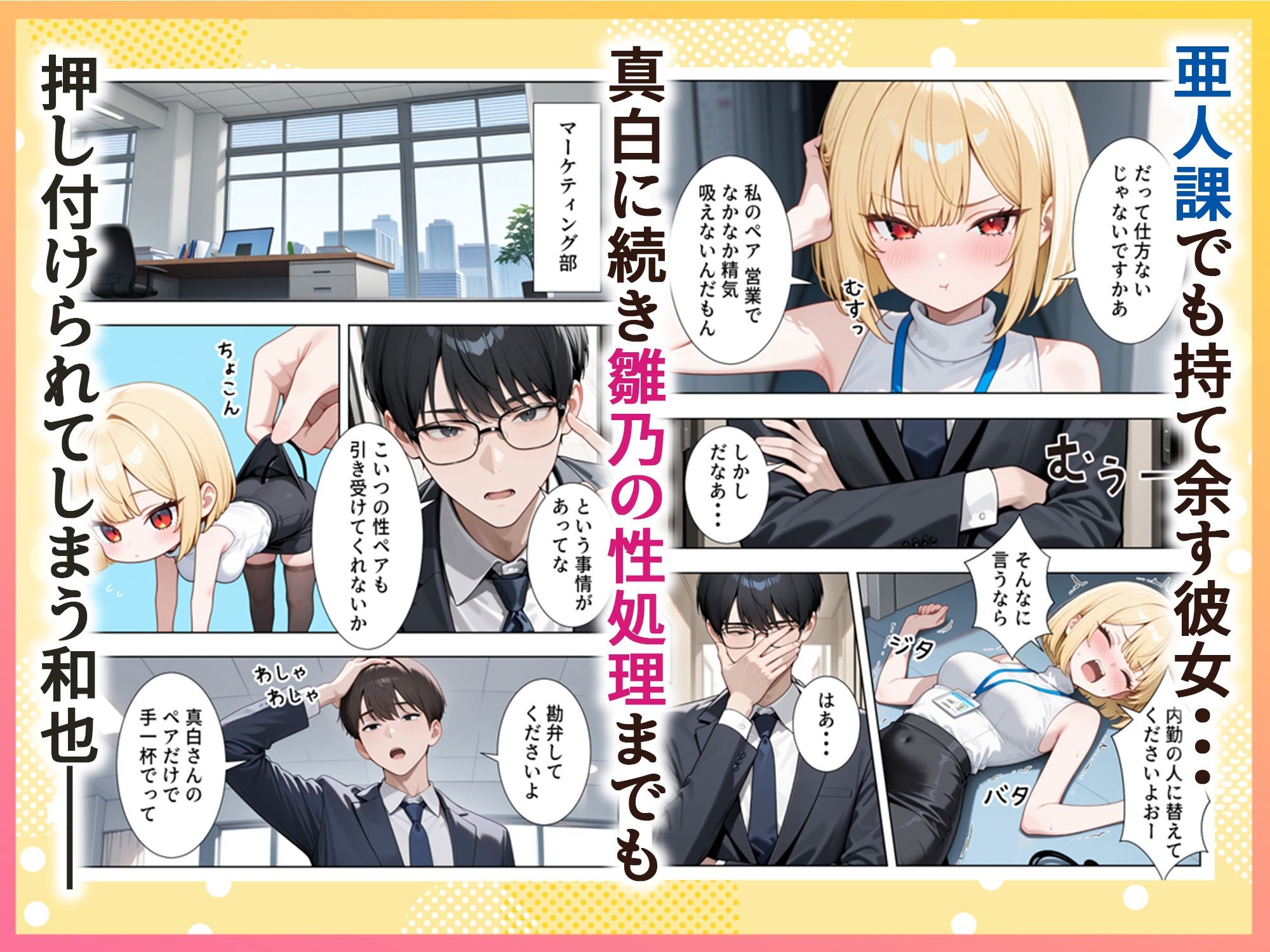 絶倫過ぎた俺が亜人OL美女達の性処理係に任命された話『サキュバス編』 サンプル画像7