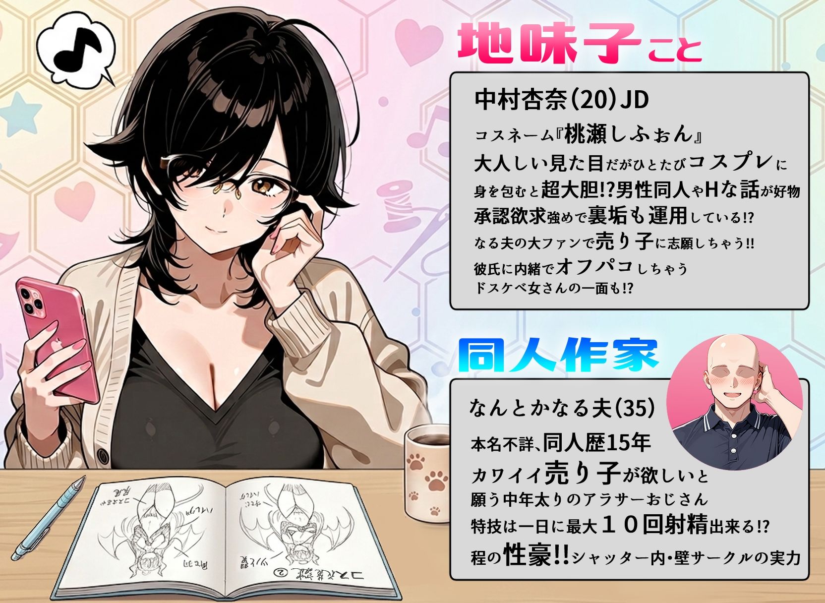 絶妙にチョロそうな地味子コスプレイヤーが俺のサークルの売り子に！？ サンプル画像1
