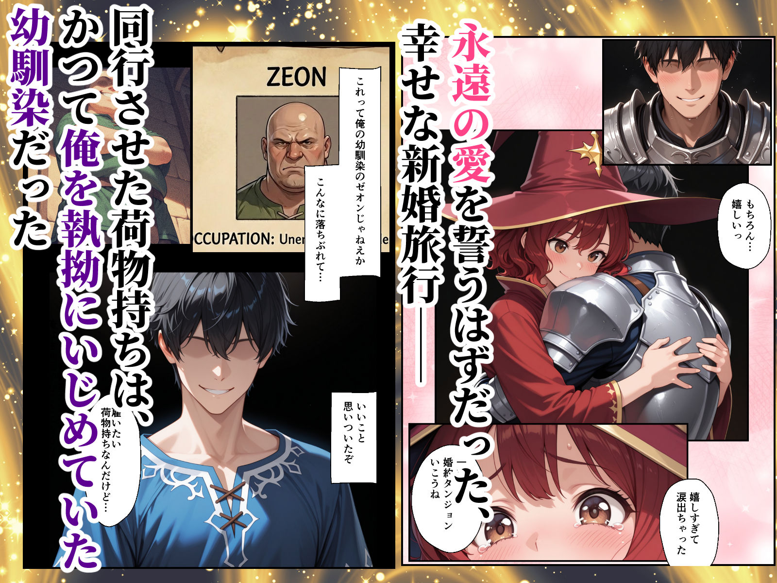 絶望の魔力供給 ―永遠の愛を誓った婚約者があいつの種に屈服するまでの記録― サンプル画像1