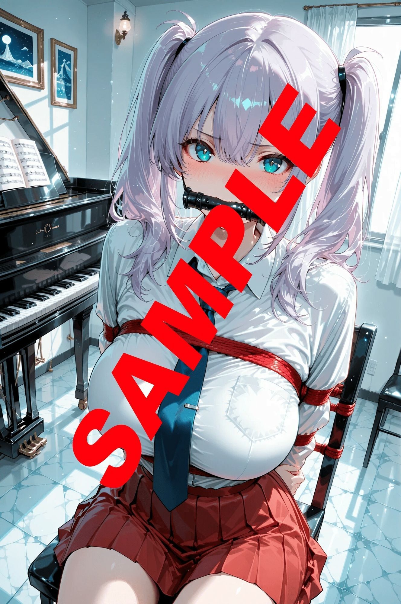 緊縛_沈黙する被写体 サンプル画像2