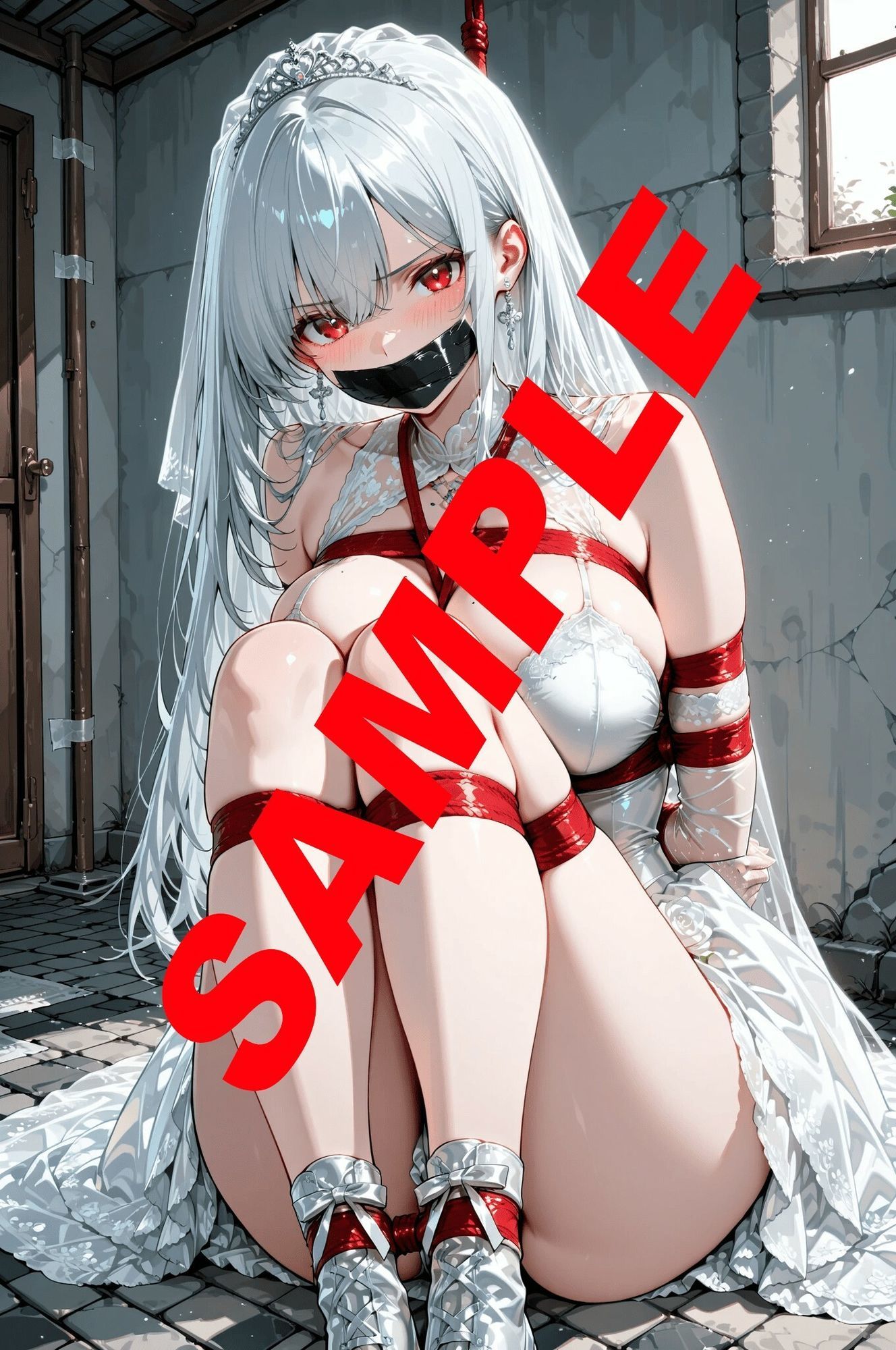 緊縛_沈黙する被写体 サンプル画像3