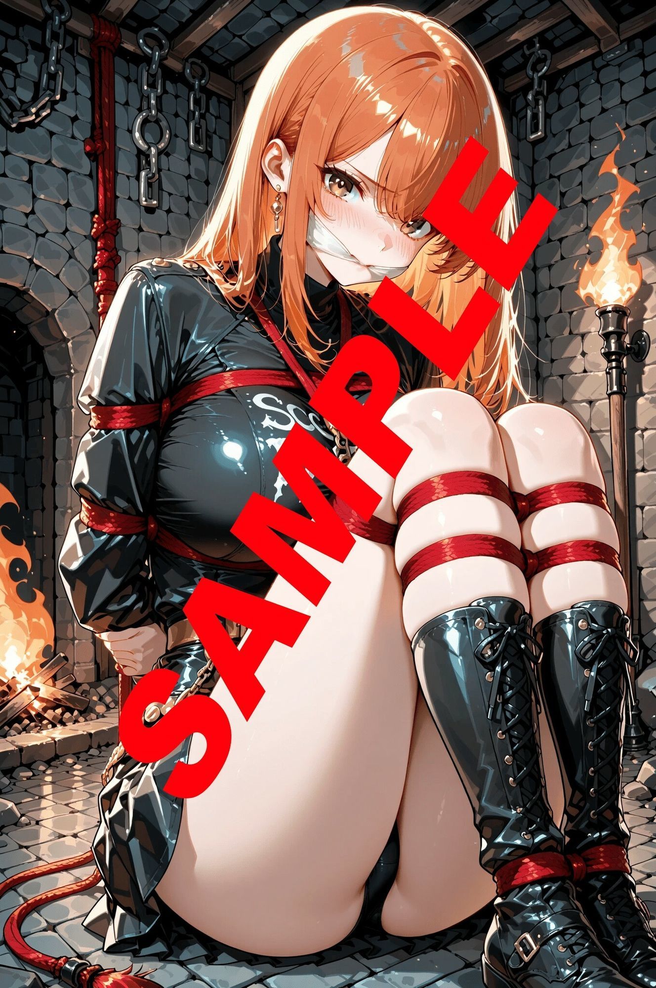 緊縛_沈黙する被写体 サンプル画像5