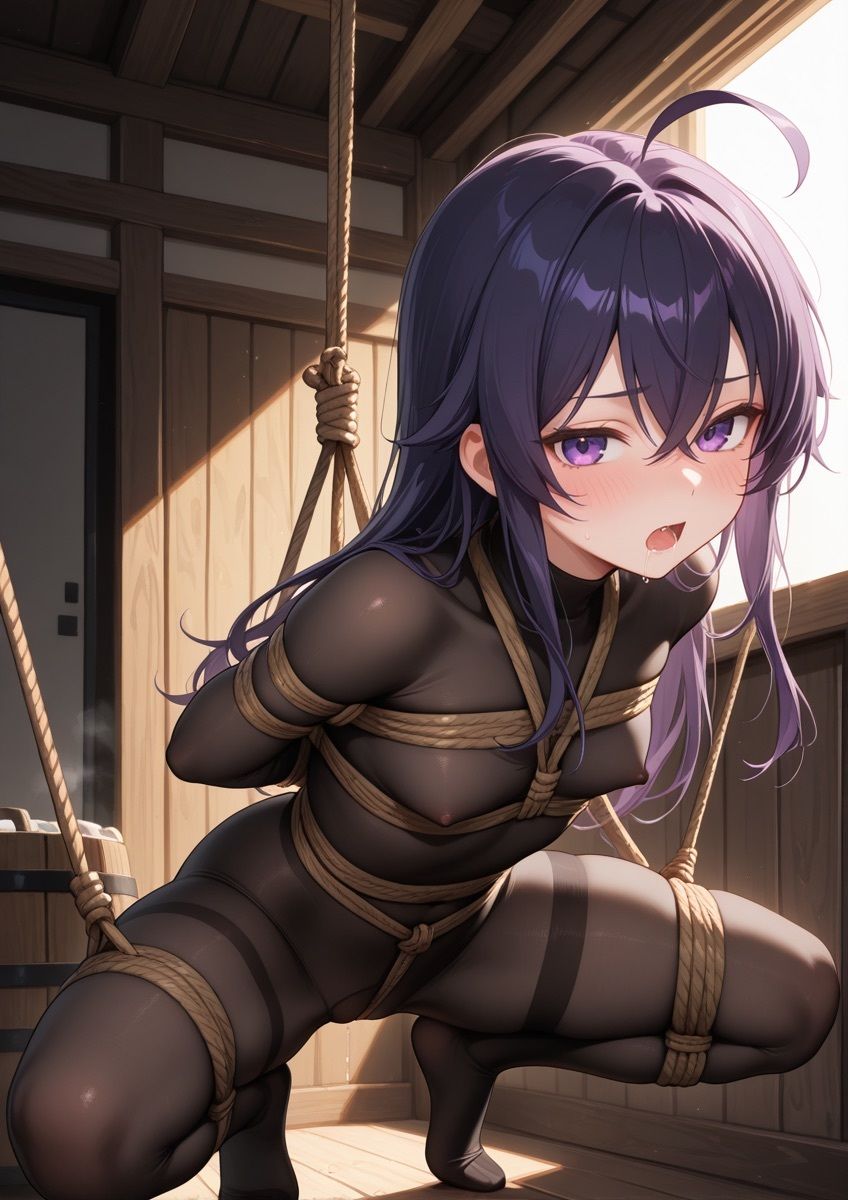 緊縛されてる女の子が身動きできずに吊るされてるやつ 1 サンプル画像4