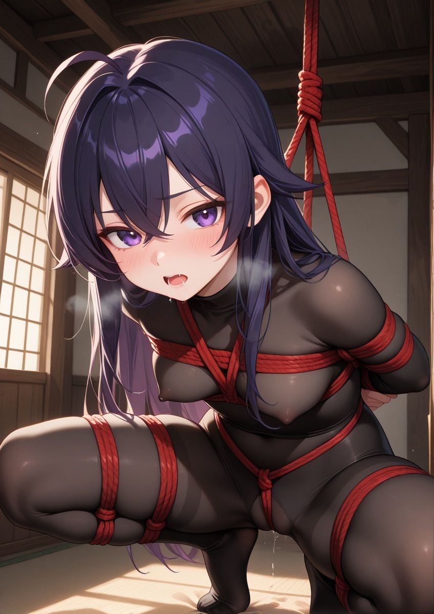 緊縛されてる女の子が身動きできずに吊るされてるやつ 1 サンプル画像5