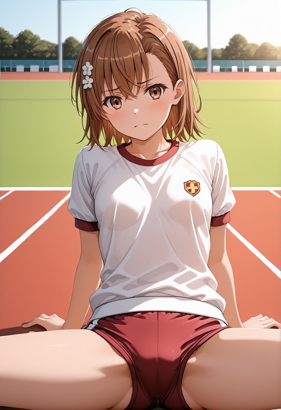 美〇が学校でエロい目に遭う超〇磁砲パロディ 制服・スク水・緊縛中出し サンプル画像5