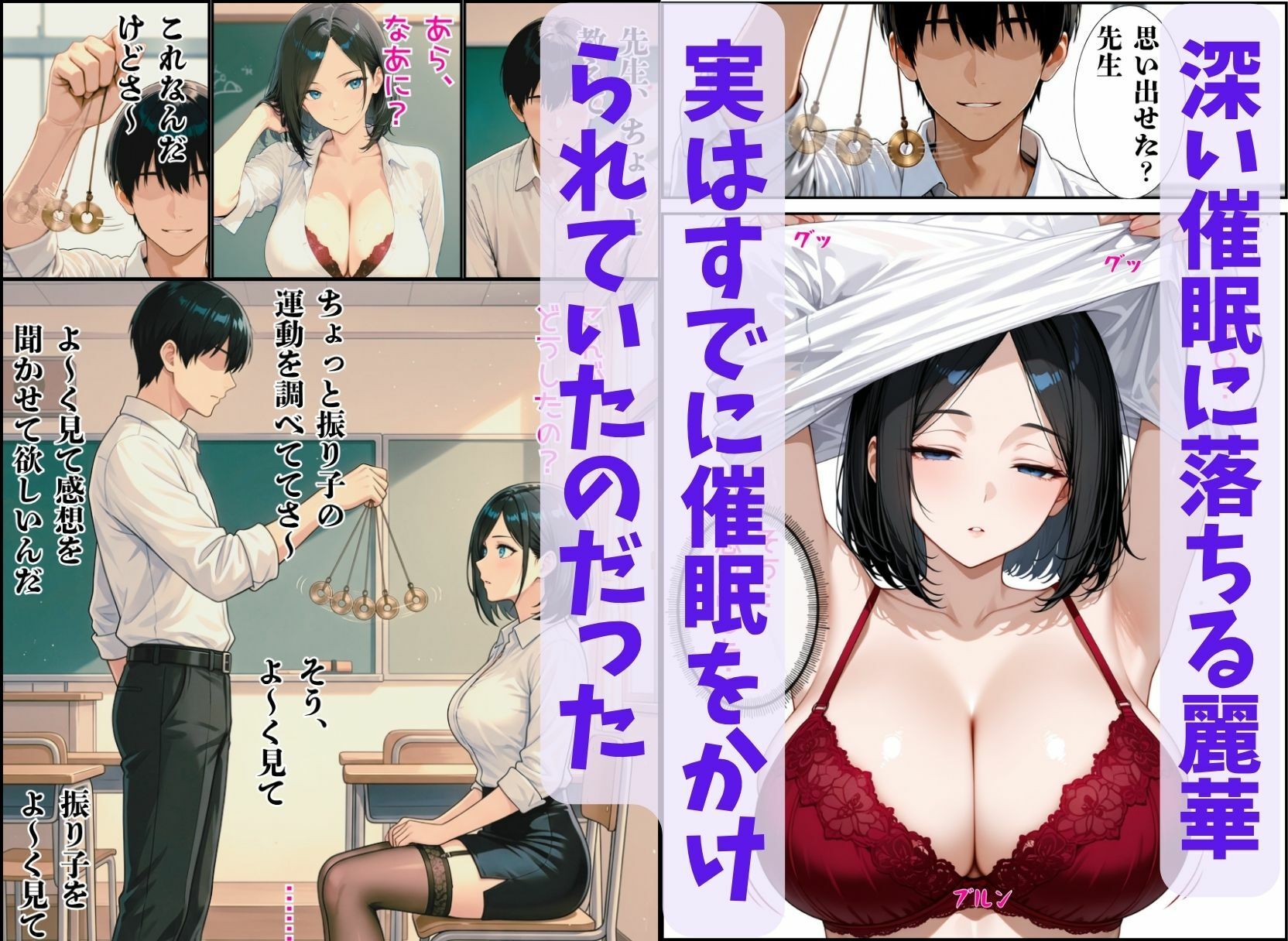 美人教師、淫乱催●術を掛けられて・・・ サンプル画像6