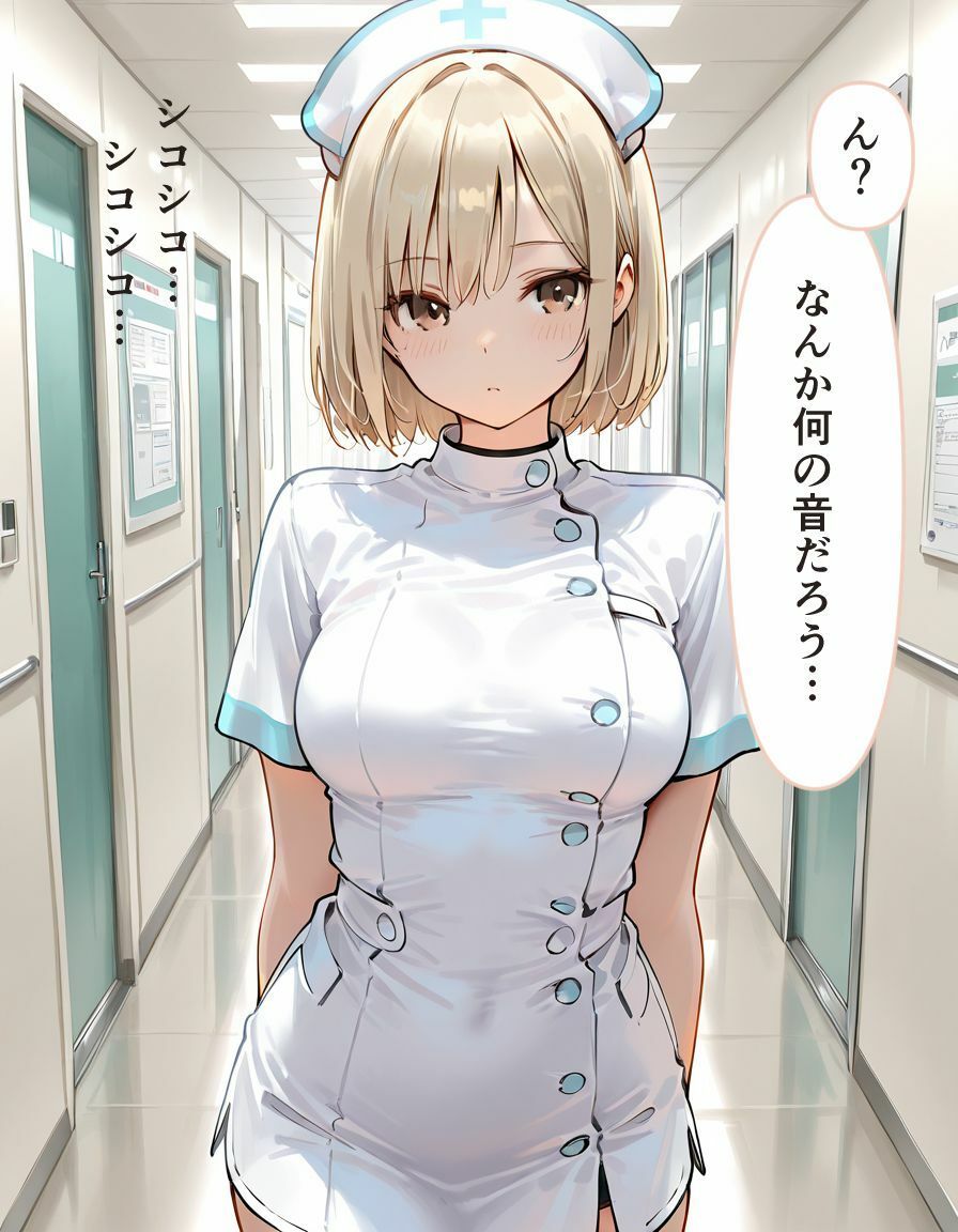 美女ナースにオナニー現場を見られ密着中出しおちんちん介助 サンプル画像1
