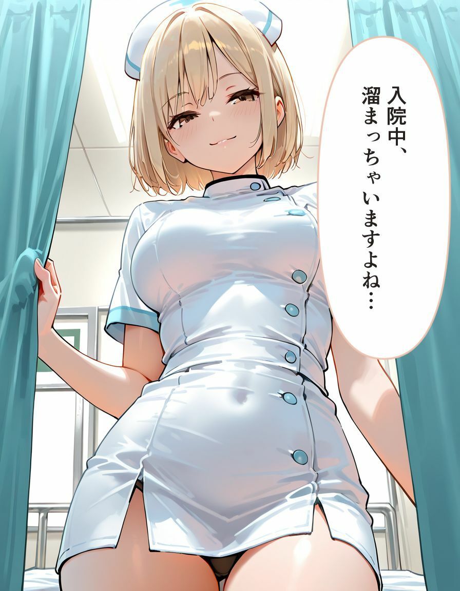 美女ナースにオナニー現場を見られ密着中出しおちんちん介助 サンプル画像3