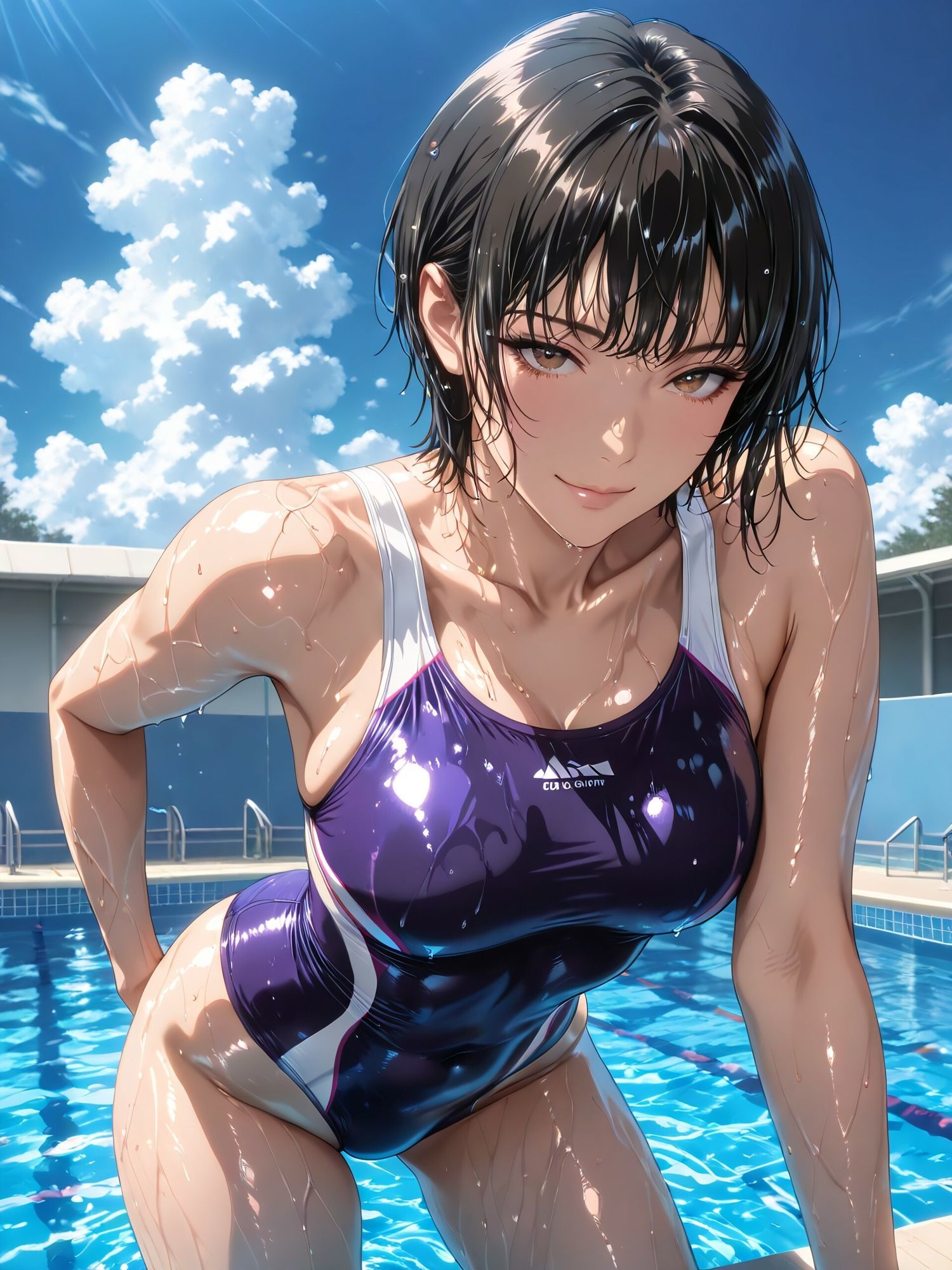 美少女と競泳水着3 サンプル画像2