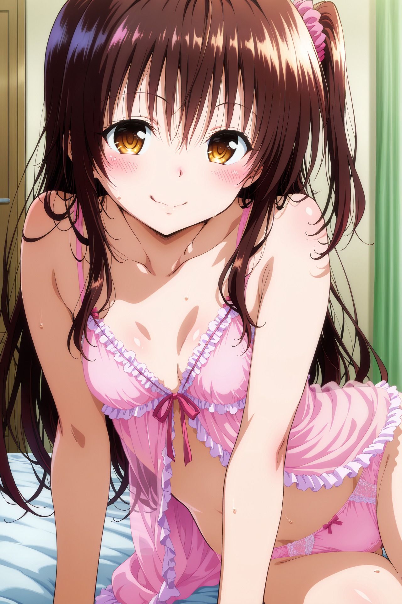 美柑、ヤミ、モモ＆ナナとえっち。 サンプル画像1