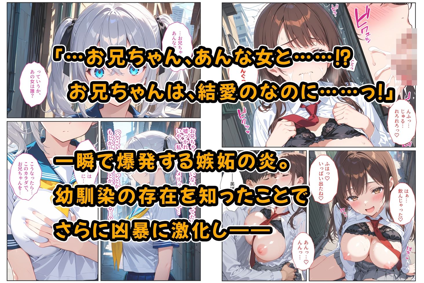 義妹ができたら幼馴染が嫉妬爆発！〜義妹と幼馴染のW爆乳ハーレム中出しセックス〜 サンプル画像5