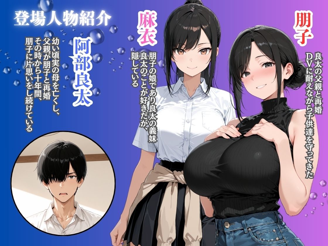 義妹の誘惑生ハメセックスを振り切り義母の処女アナルに中出しする サンプル画像1