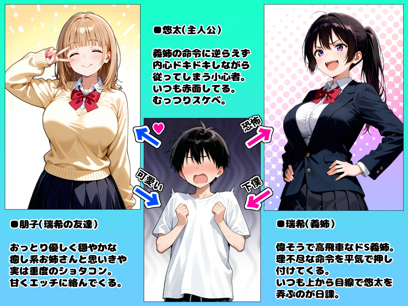 義姉とその友達に童貞だと笑われて流れで筆おろしされることになったが まさかの絶倫発動で逆転わからせ連続中出しセックスした話 サンプル画像1