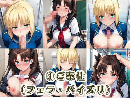 肉便器化運動法律が施行された世界！〜セ○バー＆遠○凛編〜 サンプル画像4