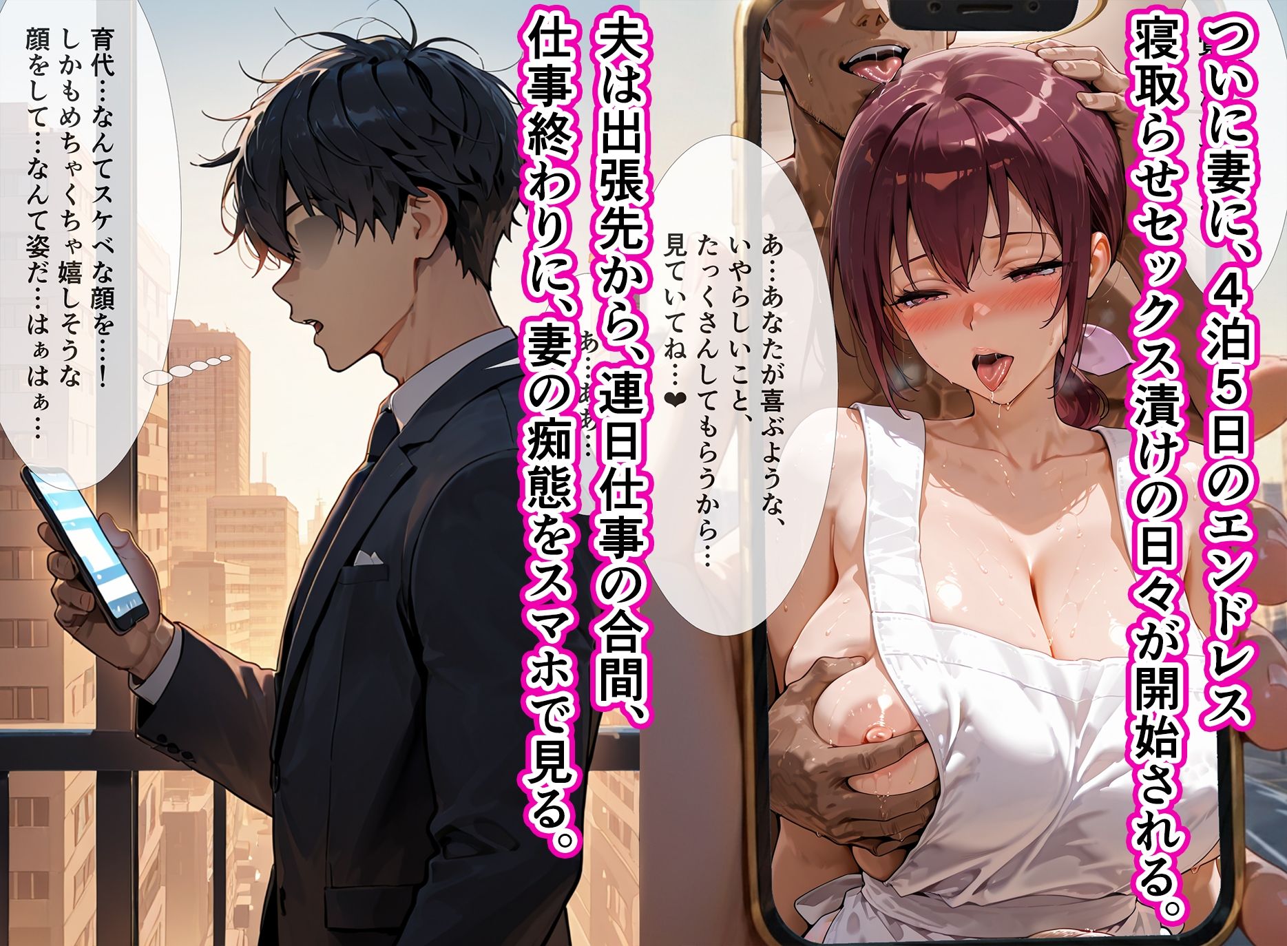 育代ママ、ED夫のために一肌脱ぎます！vol.04〜夫の出張中4泊5日寝取らせプレイで脳破壊〜 サンプル画像4