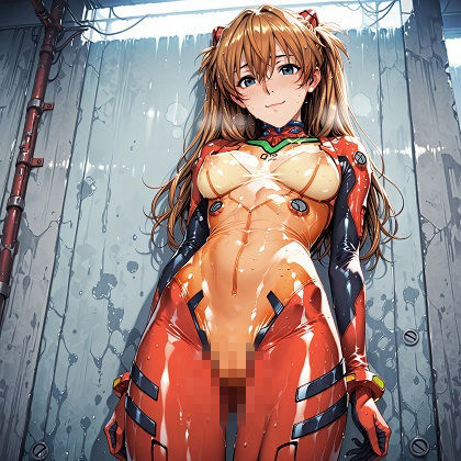 胸の大きいいいアスカがスジを見せで興奮したり、 アナルを楽しんだり、触手エッチしたりするCG サンプル画像8