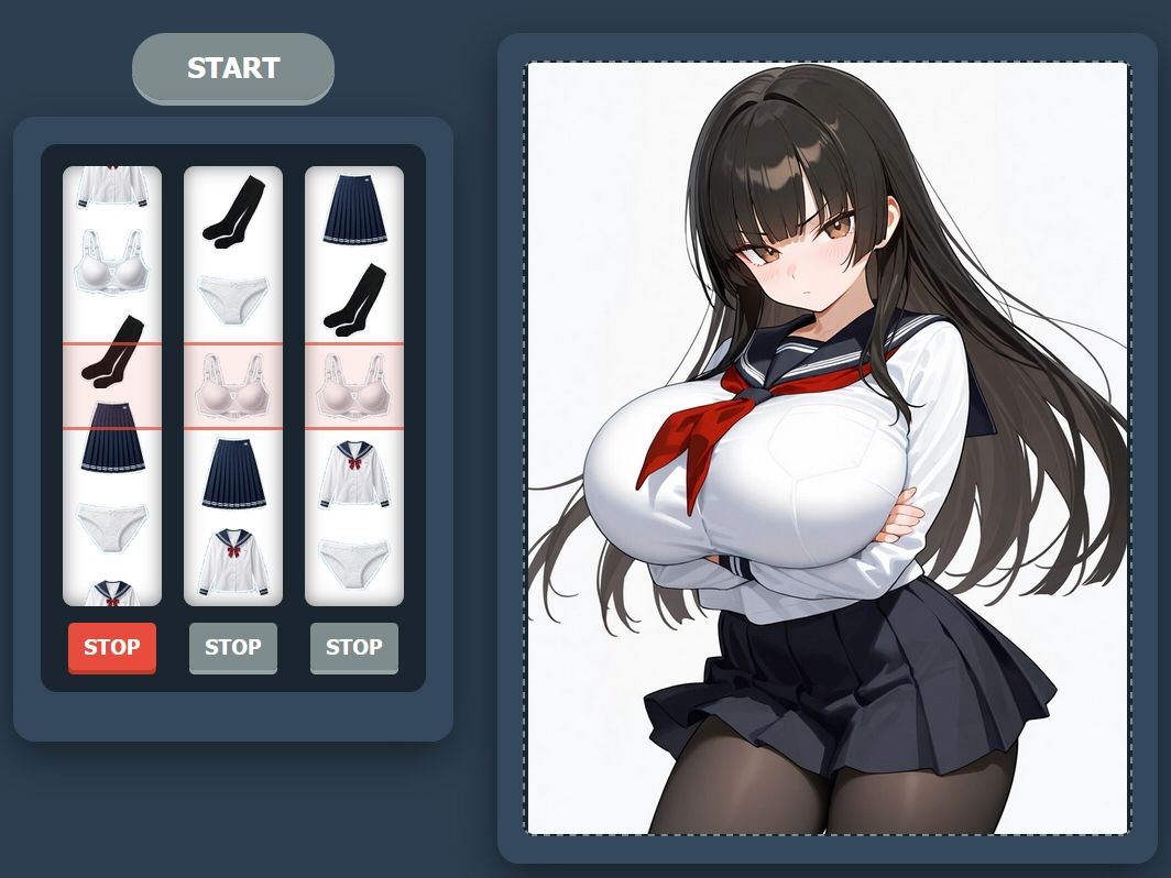 脱衣スロット サンプル画像1