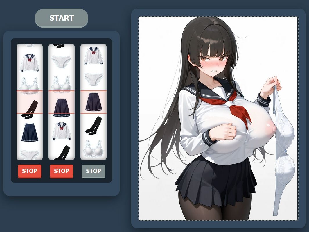 脱衣スロット サンプル画像2