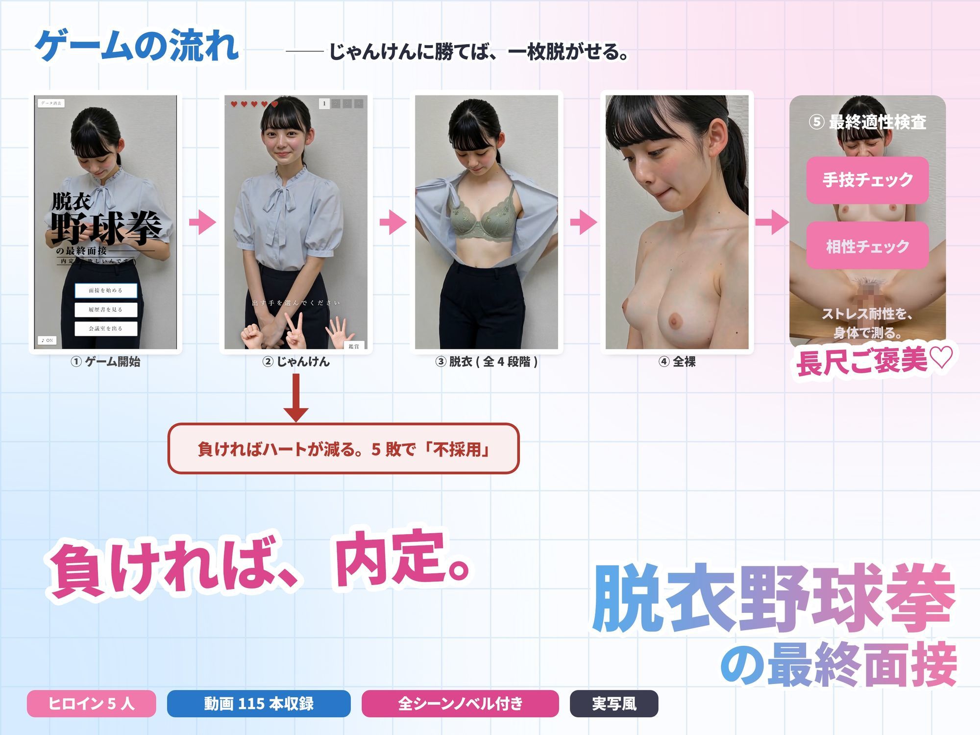 脱衣野球拳の最終面接〜内定のためなら何でもします〜 サンプル画像2