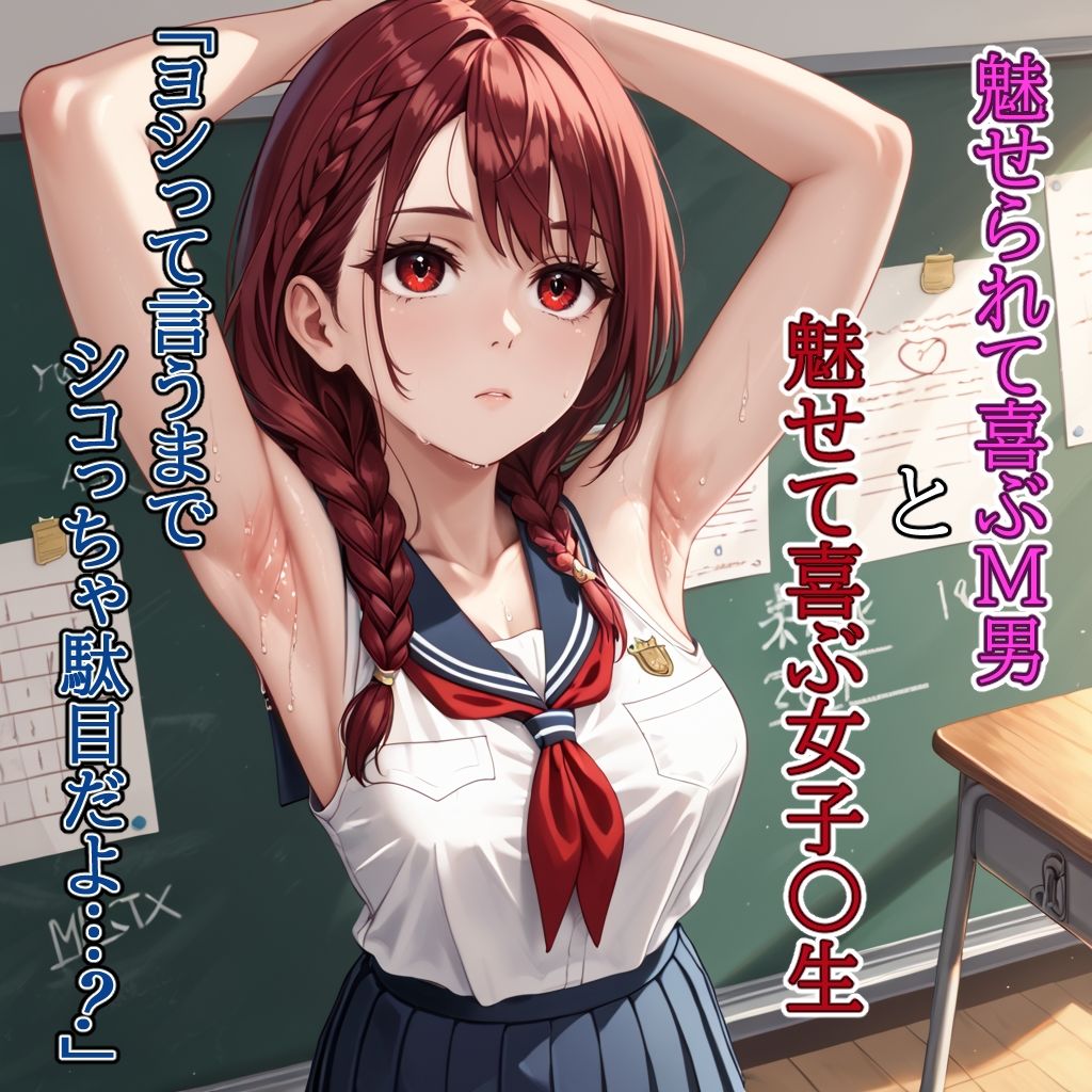 腋コキ女子〇生〜M男を縛る熱い軽蔑の視線〜2 サンプル画像1