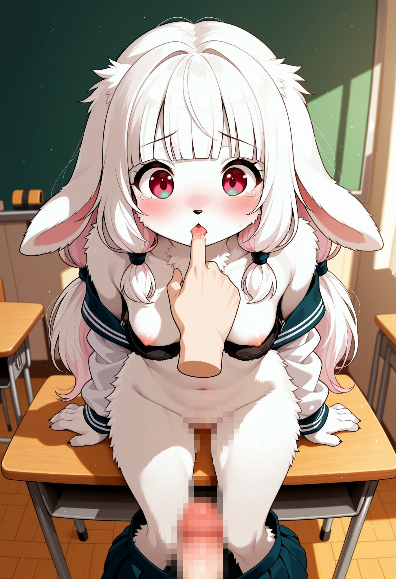 臆病なウサギ娘は強引な種付けに抗えない サンプル画像4