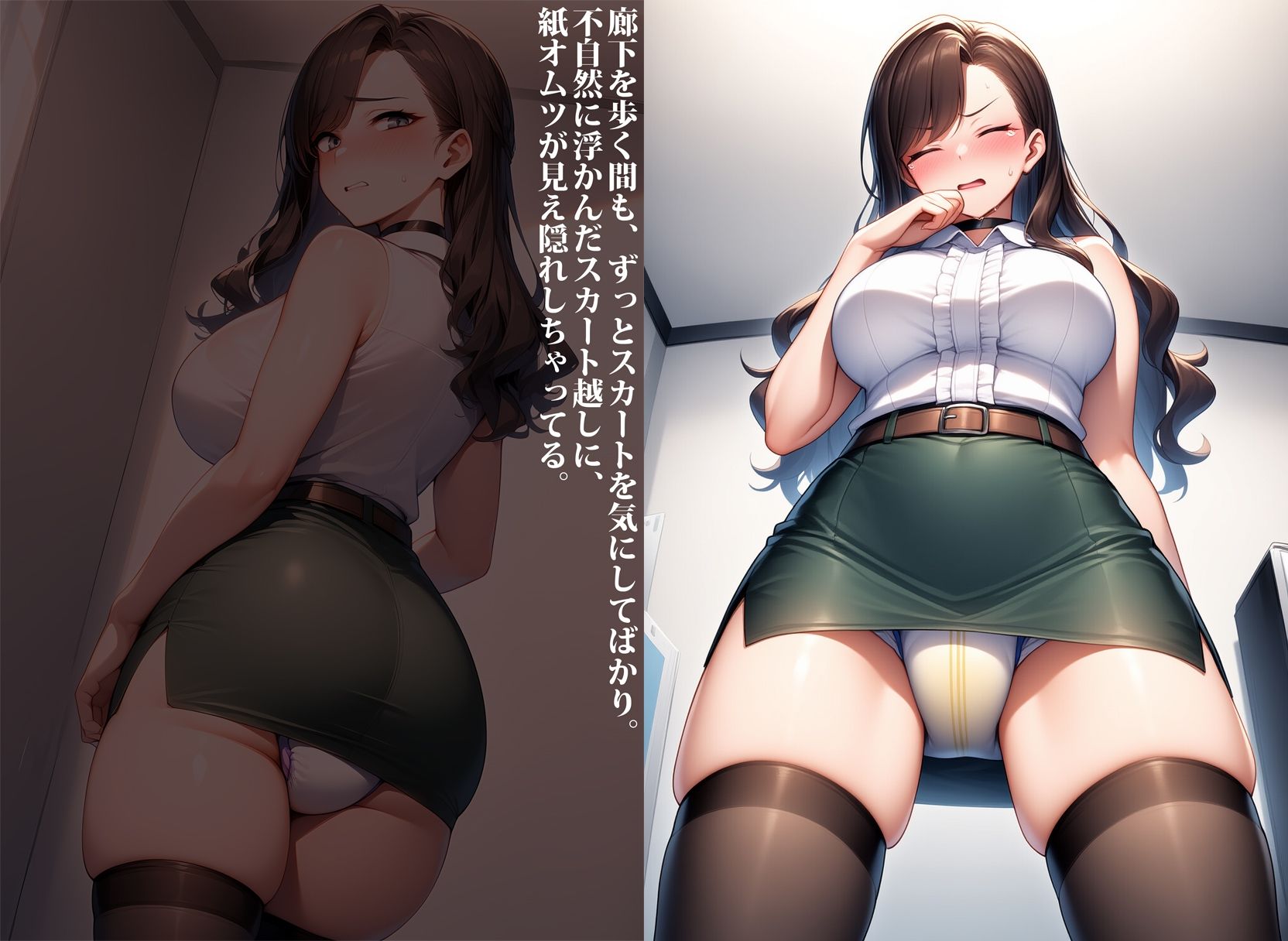 自分のことを美人秘書だと勘違いしてるお漏らし社畜 サンプル画像8