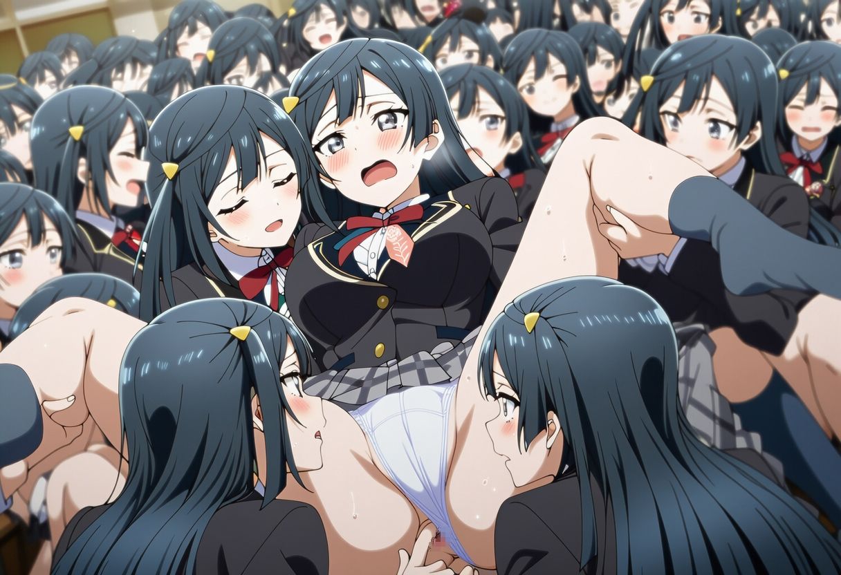 自分同士でエッチしまくり！嫁分身画像まとめ202512 Part1 サンプル画像6