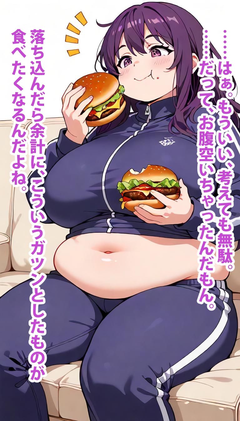 自堕落スパイラル 〜ジャージの隙間から溢れる幸せの肉塊？〜 サンプル画像3