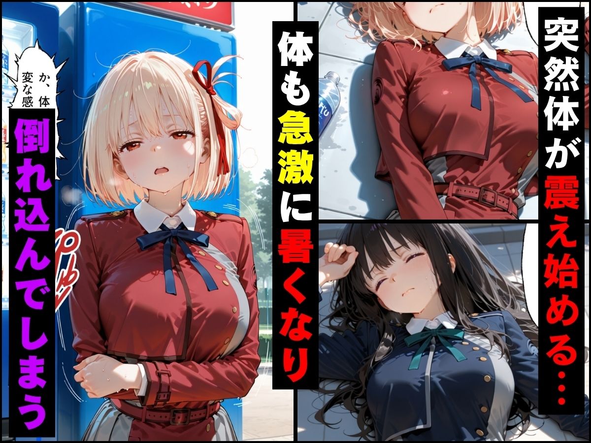 自販機のドリンクで超乳確定〜研究所で即ハメした話〜 リ●リスリコイル編 サンプル画像2