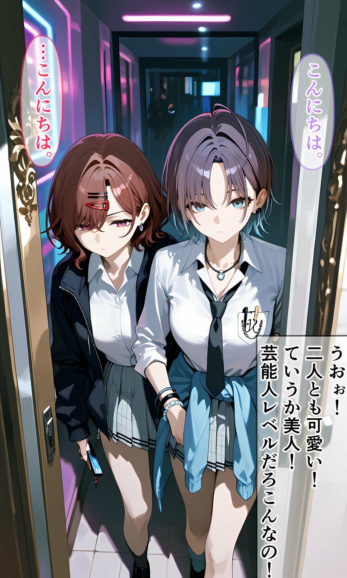 興味本位でパパ活体験してみたアイドル二人 サンプル画像1