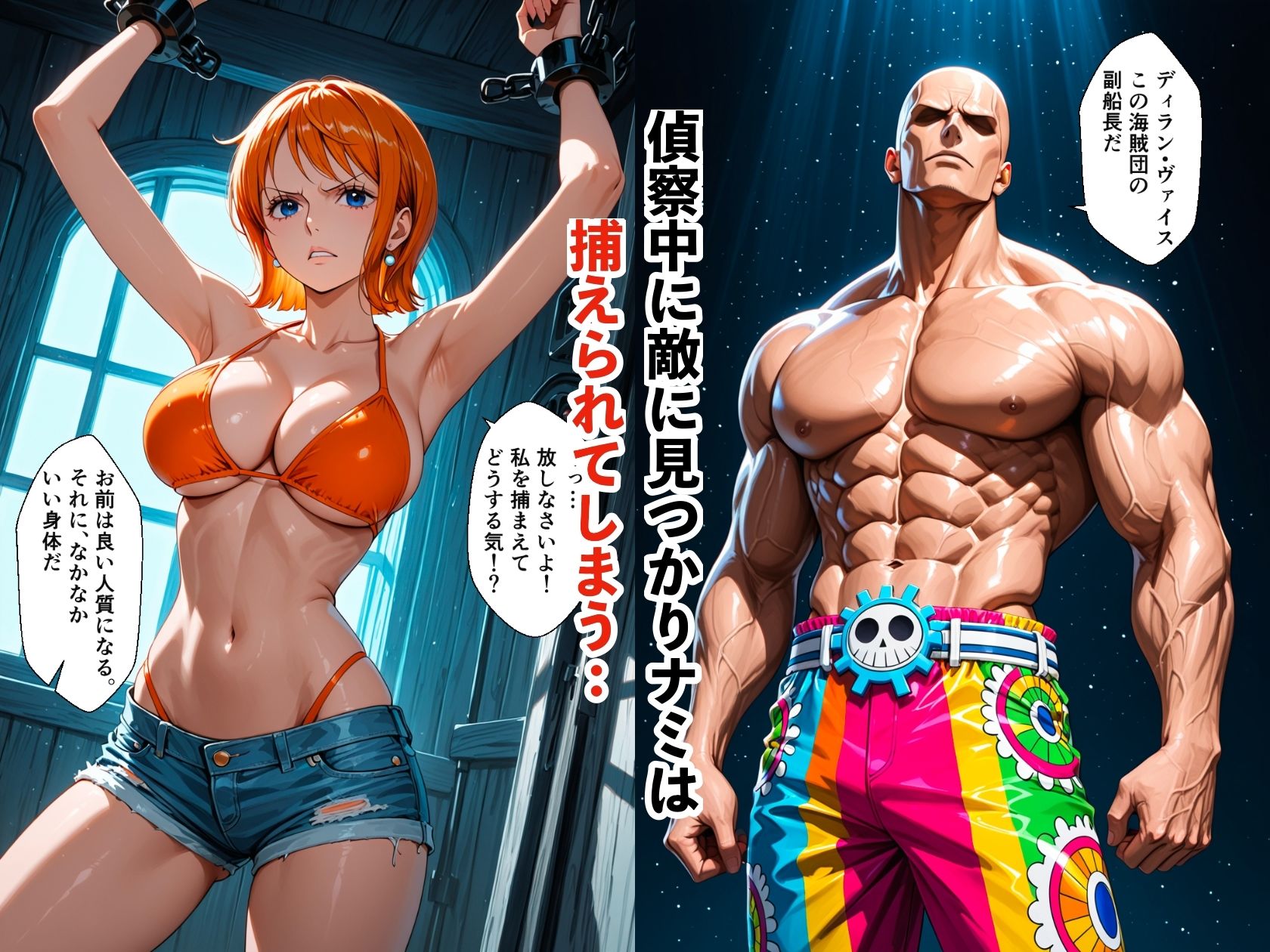 航海士ナミ  メス堕ち  大海賊に肉便器化された中出し調教 サンプル画像2