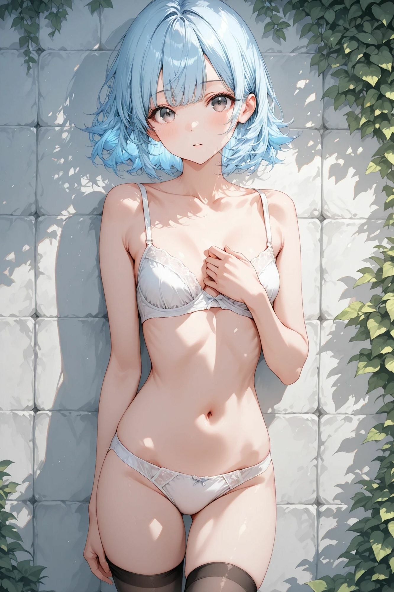 葵- 白い壁 – 【ヌード集】 サンプル画像6
