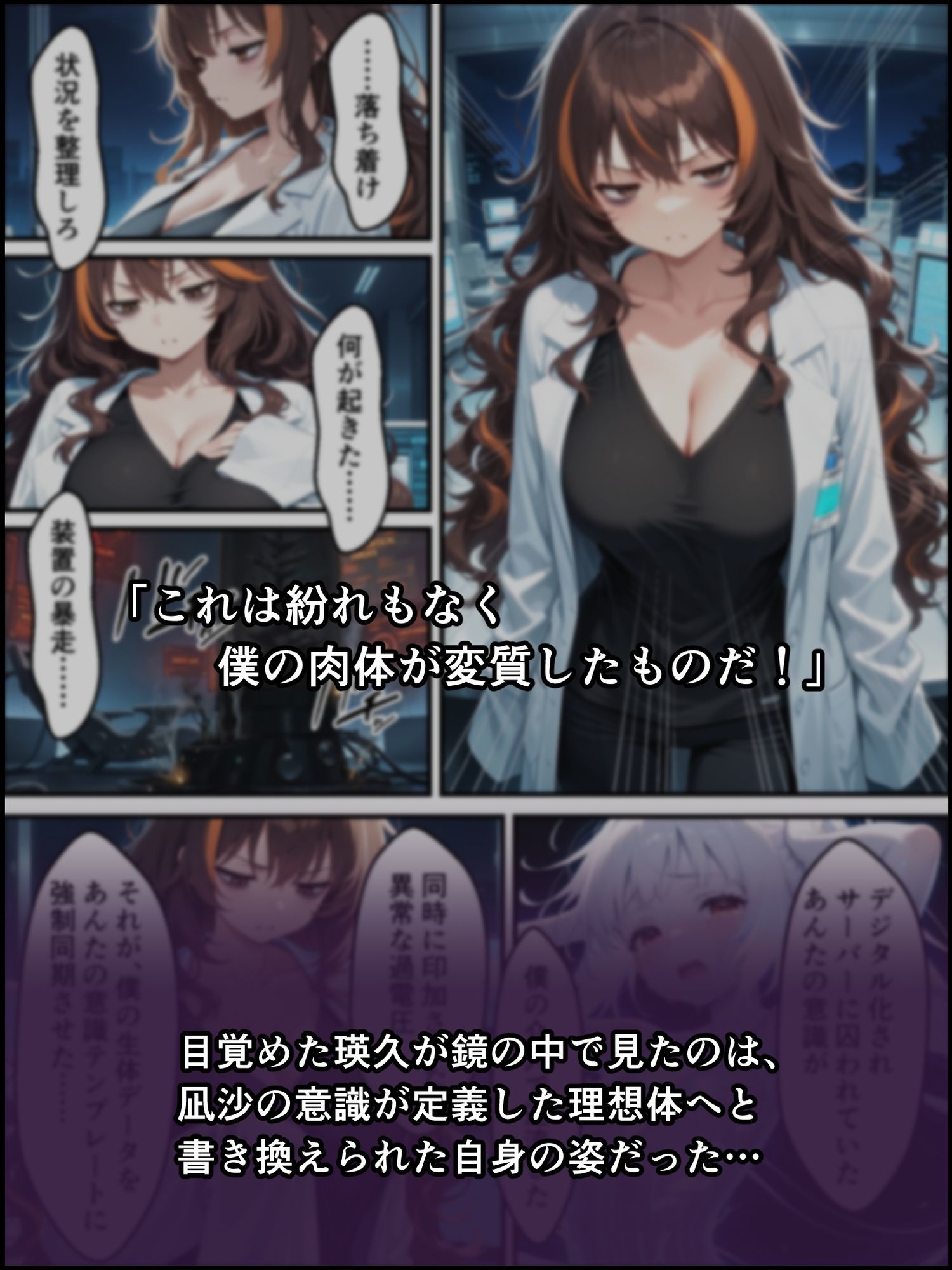 蝕宴のコラプティオ 美人研究者に憑依され美少女に変えられた天才○校生が、オスを喰い漁る黒ギャル淫魔に堕ちるまでの1ヶ月間 サンプル画像4