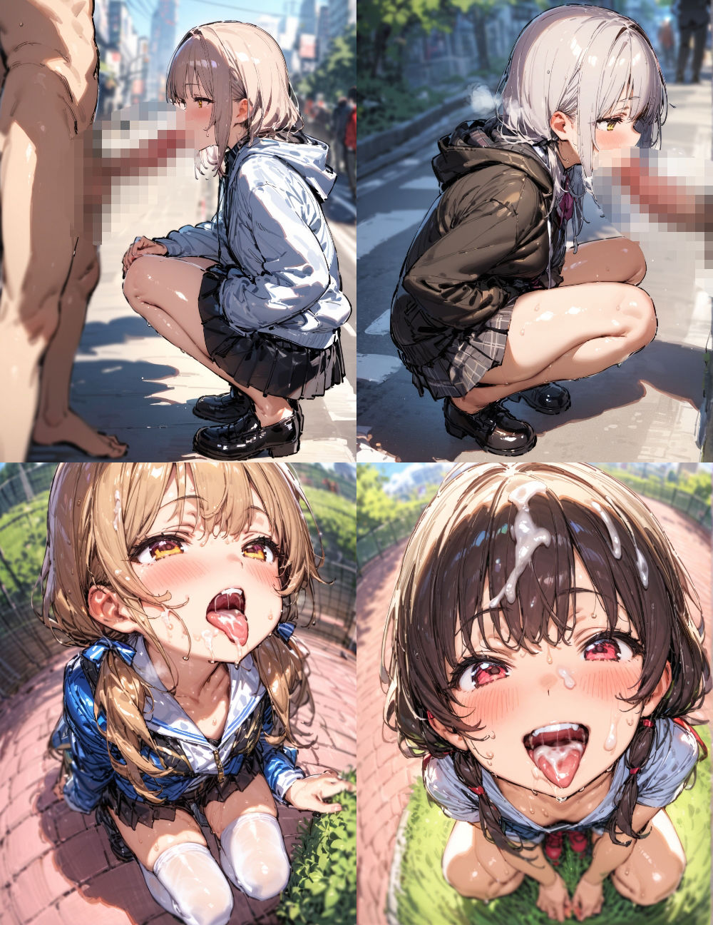 街中でしちゃいました サンプル画像2