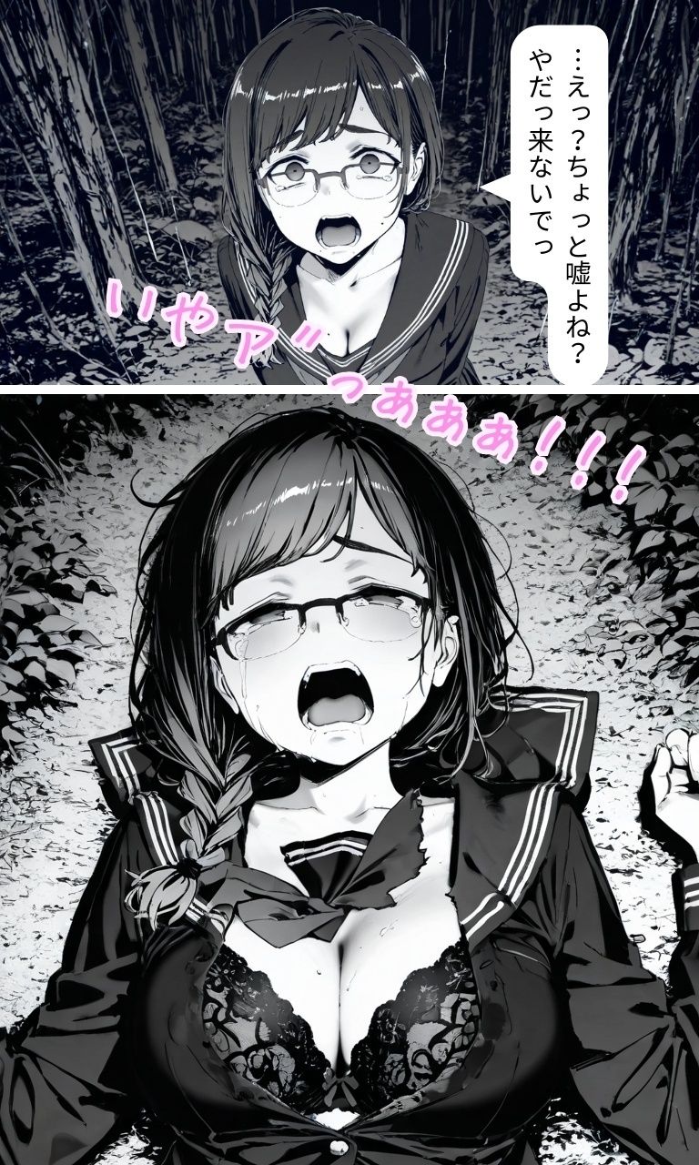 裏アカJK  黒〇ちゃん  深夜の公園で処女レ●プ編 サンプル画像5