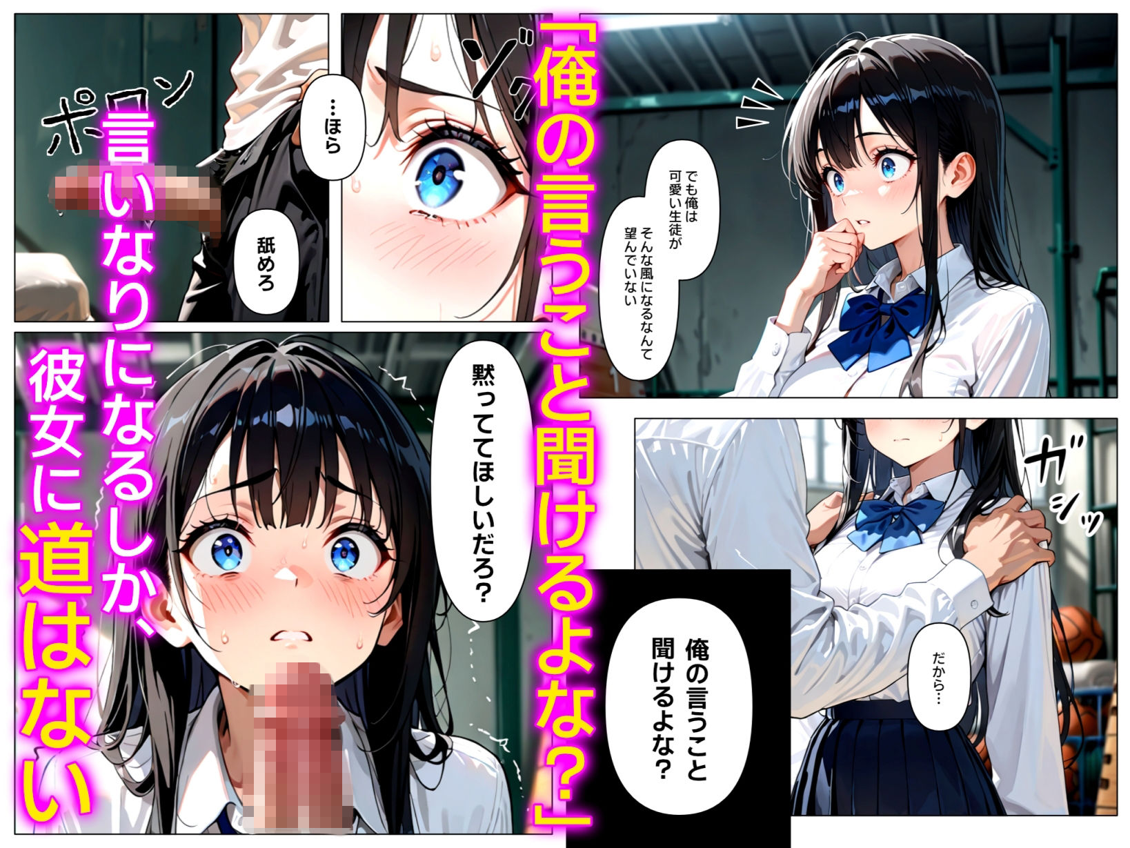 裏アカがバレて絶望する教え子を脅迫し、俺の性奴●にする話 サンプル画像4