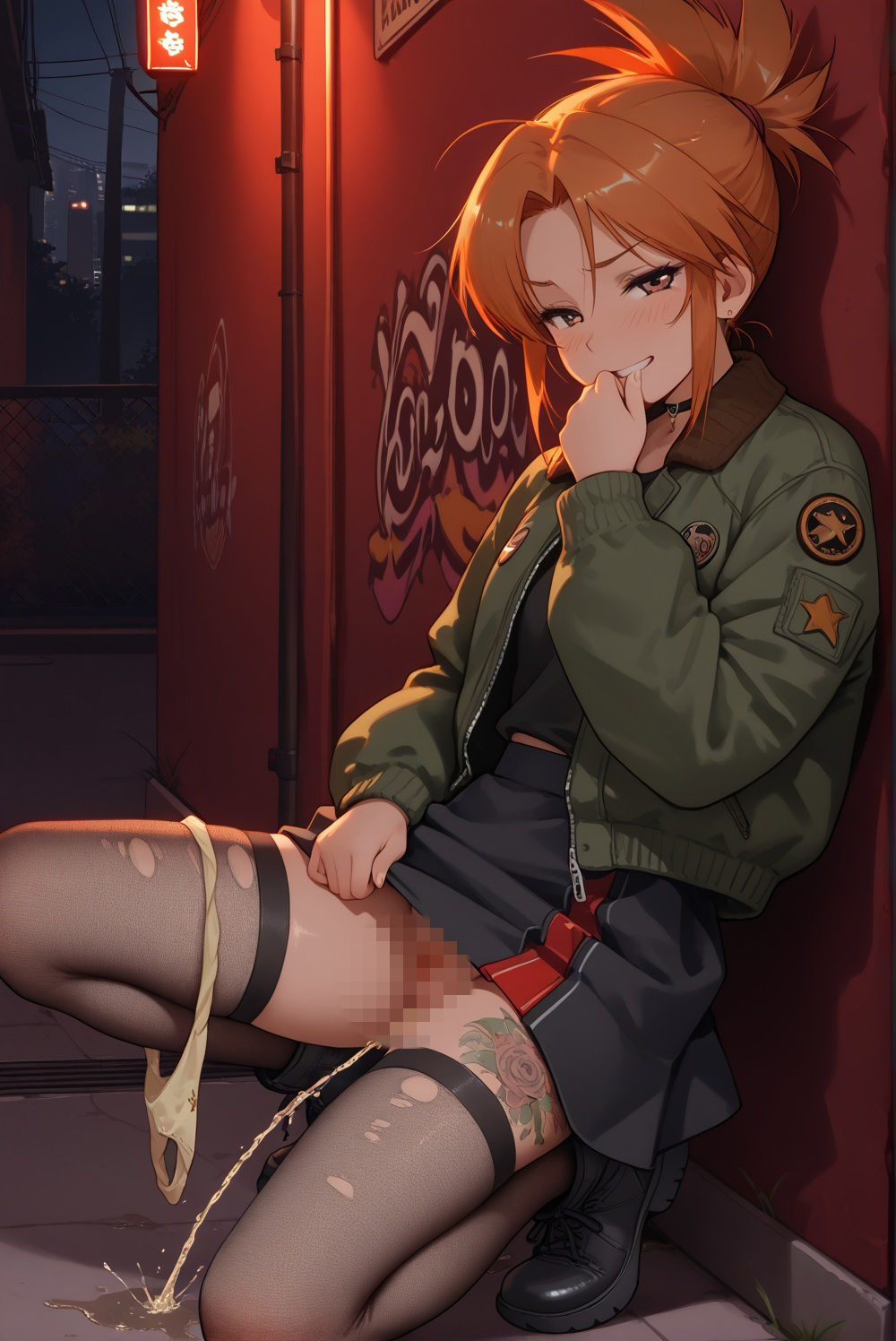 裏通りのおしっこ事情 サンプル画像4