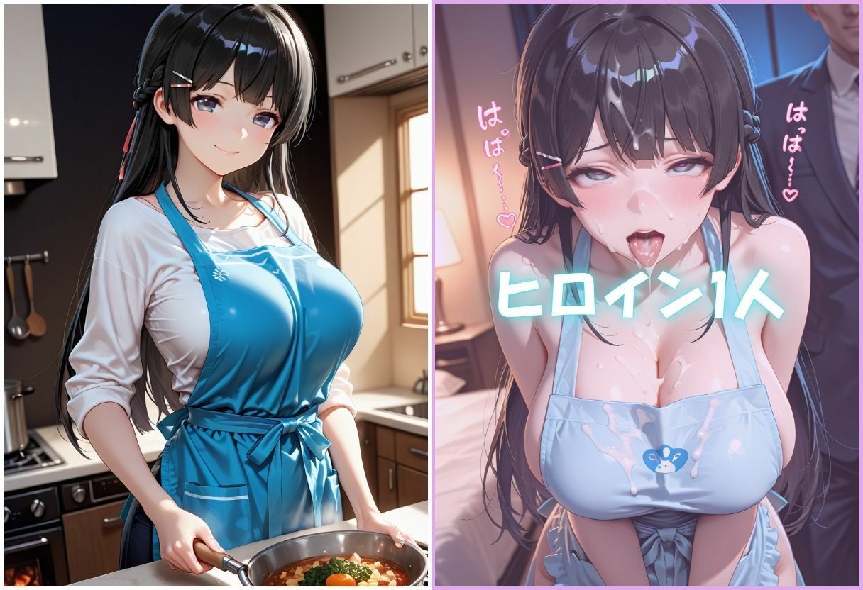 裸エプロン人妻は俺の性処理道具 〜旦那の知らないところで生ハメ中出し〜Vol.2 サンプル画像3