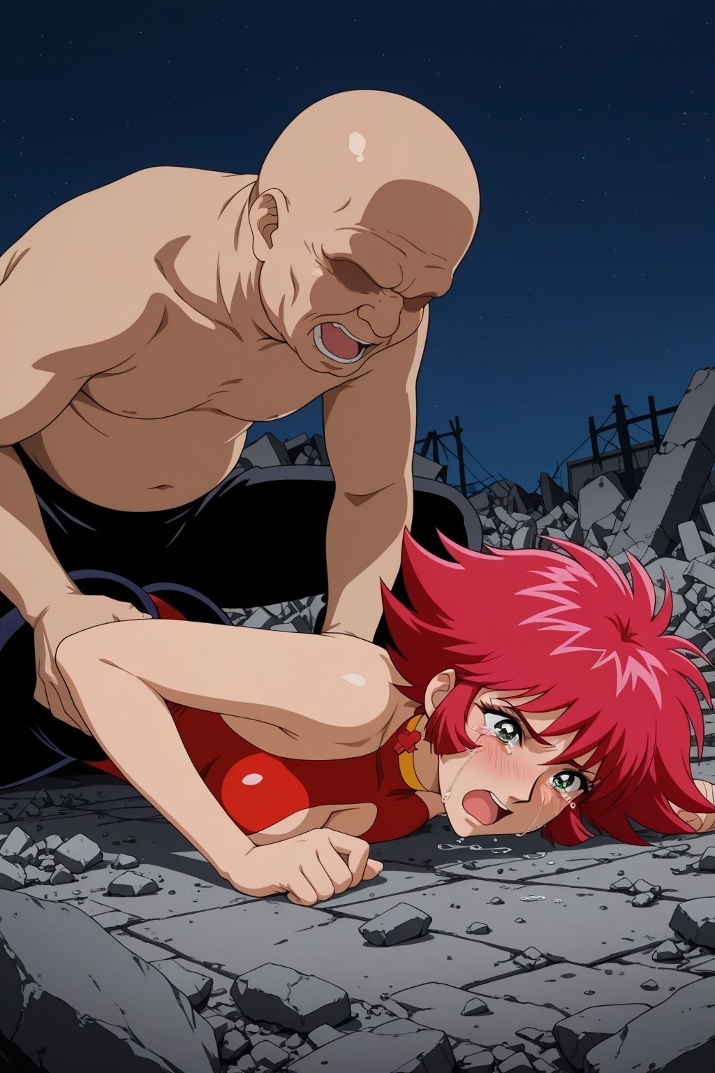 襲われたキュー〇ィーハニー 孕ませ生中SEX サンプル画像3