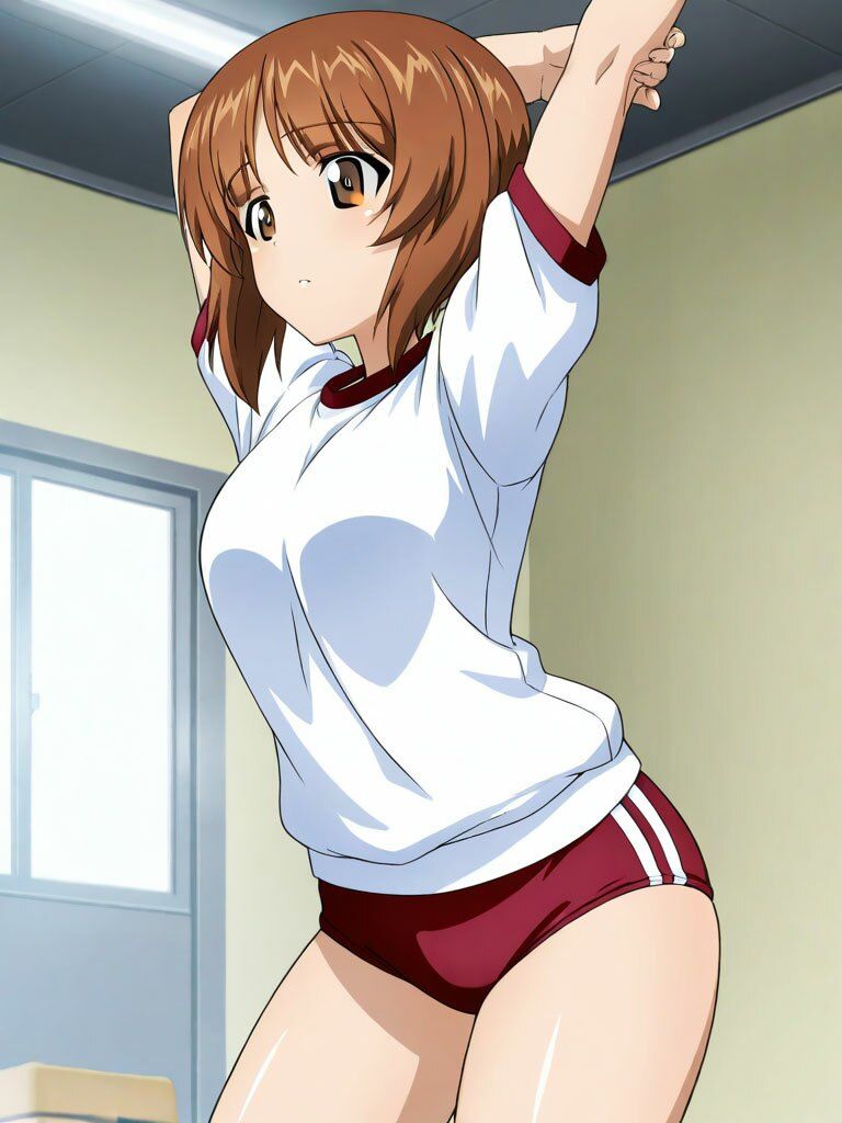 西住美穂ブルマコスプレ 130枚 サンプル画像1