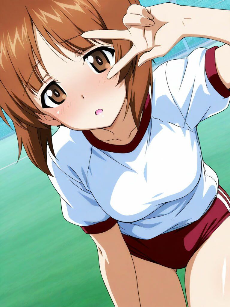 西住美穂ブルマコスプレ 130枚 サンプル画像3