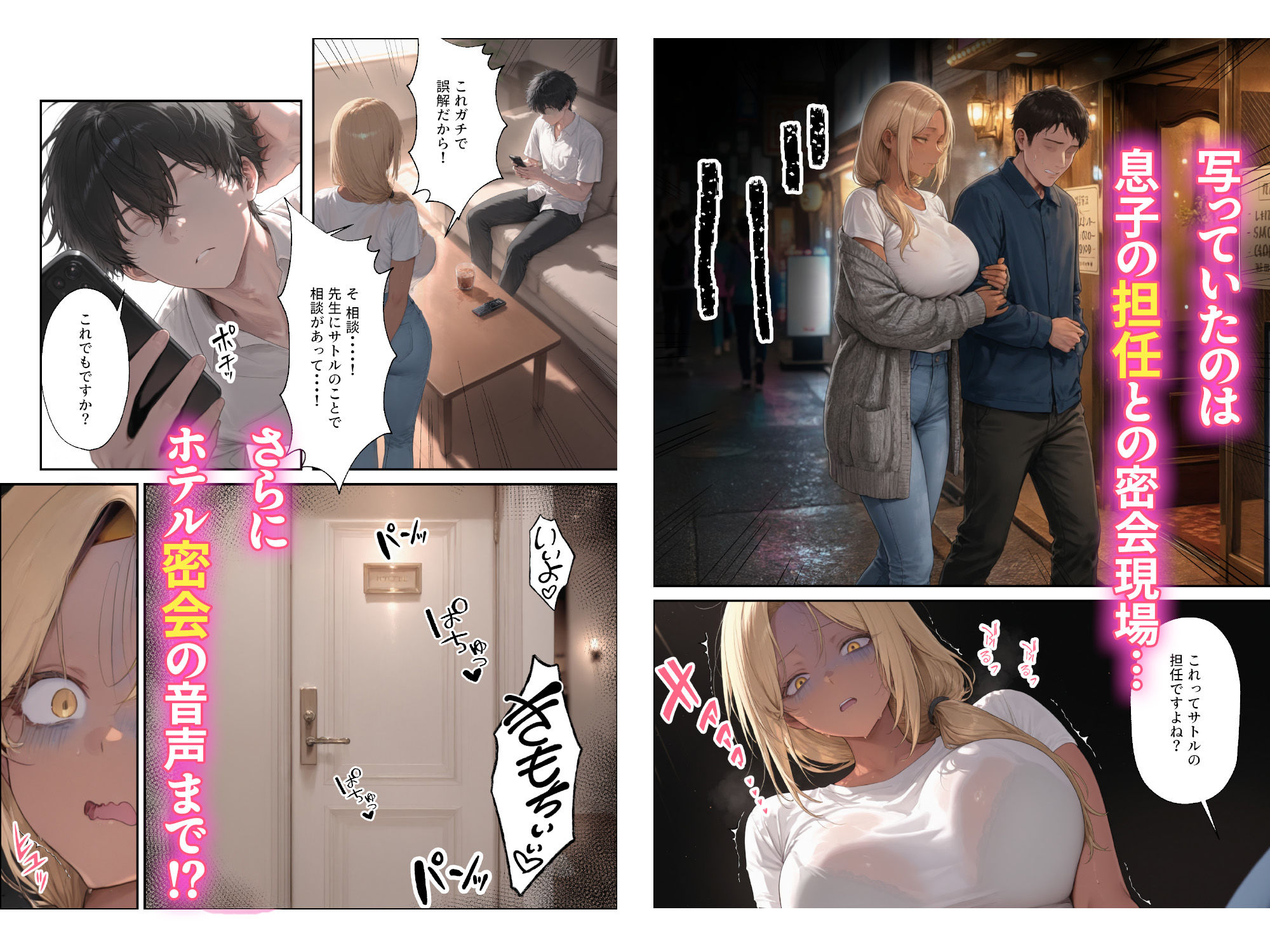 親友の母親 爆乳ギャルママの弱みを握ったので俺の嫁にすることにした サンプル画像4