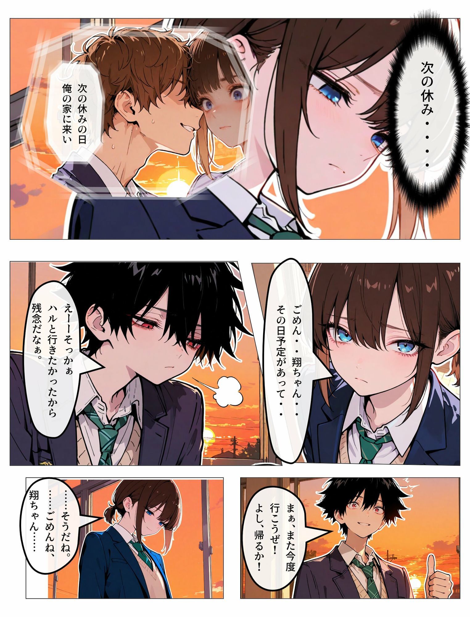 親友への恋心を隠す女装男子の裏垢がバレた日 サンプル画像3