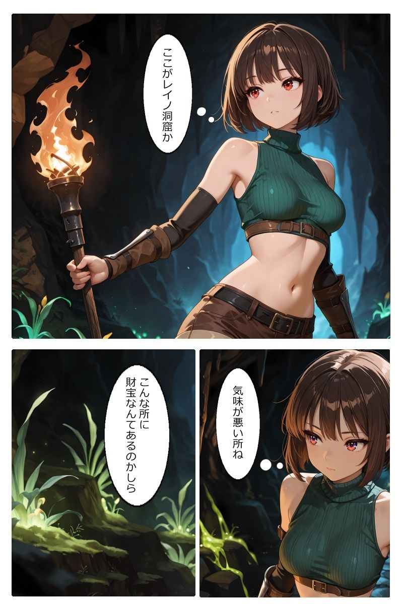 触手に襲われる冒険者の話〜シフ〜 サンプル画像1
