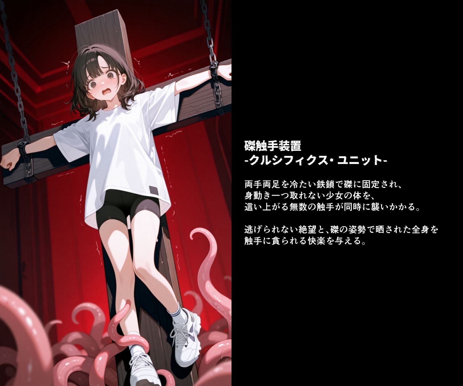 触手ノ生贄 -逃げ惑う少女達は拉致され、絶望の凌●連鎖に堕ちる- サンプル画像7